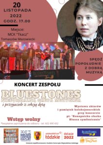 Koncert pt. "Konopnicka słucha bluesa symfonicznie, 20 listopada 2022, godz. 17, Miejskie Centrum Kultury Tkacz w Tomaszowie Mazowieckim.