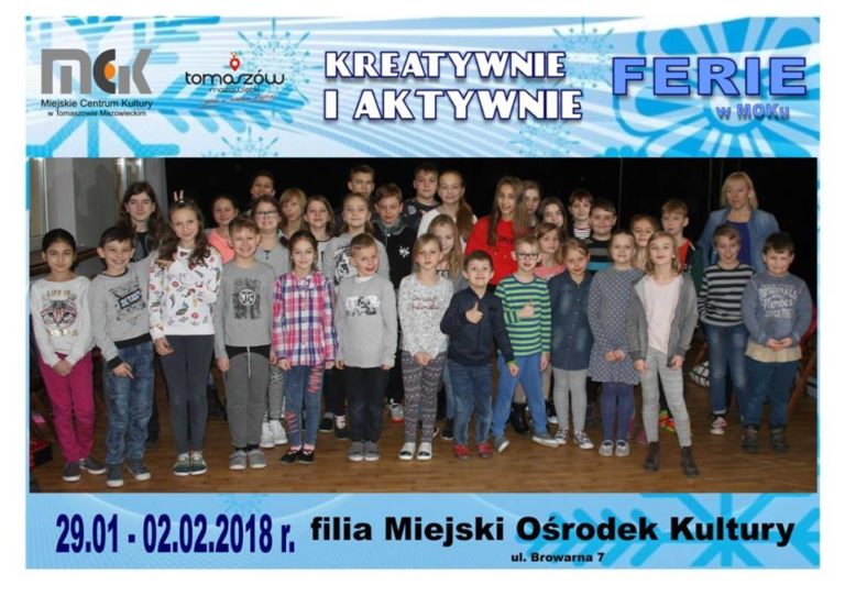 Kreatywne i aktywne ferie z filią MOK