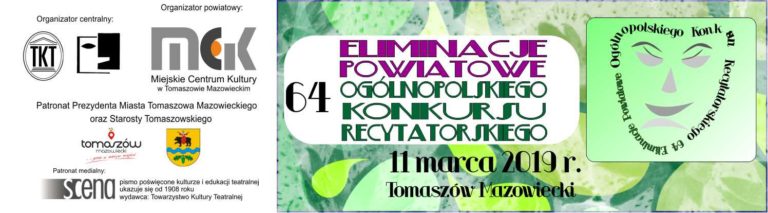 Eliminacje powiatowe 64. Ogólnopolskiego Konkursu Recytatorskiego