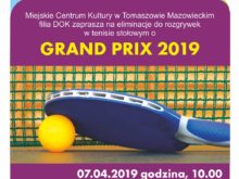 Więcej o: Grand Prix 2019 w tenisie stołowym