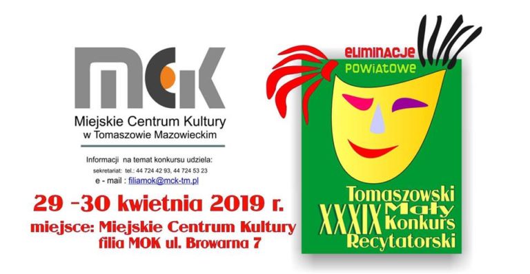 XXXIX Mały Tomaszowski Konkurs Recytatorski