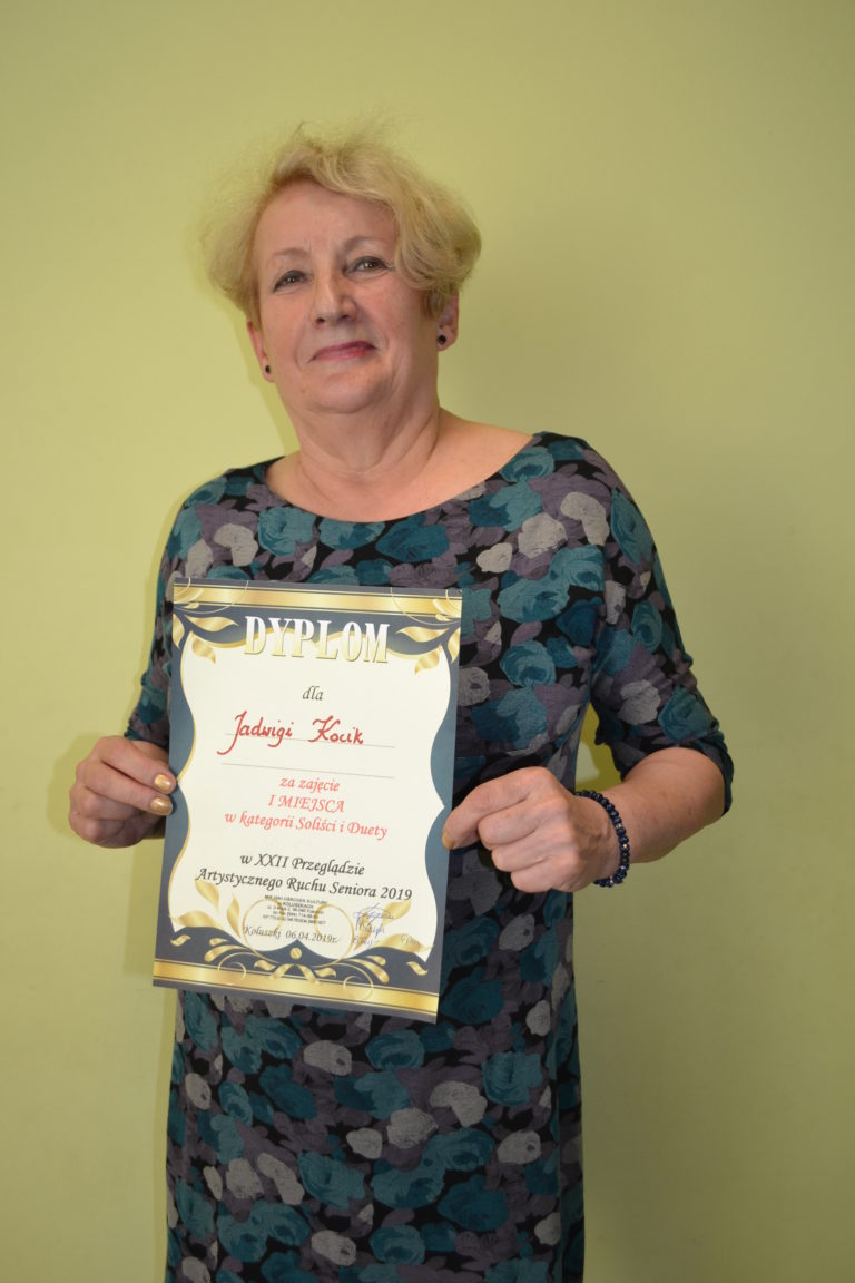 I-sze miejsce na XXII Przeglądze Artystycznym Ruchu Seniora 2019 w Koluszkach