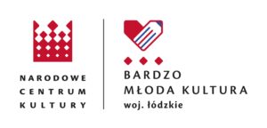 Logo Narodowego Centrum Kultury oraz programu Bardzo Młoda Kultura woj. łódzkiego