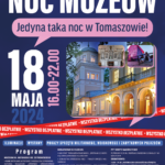 Plakat informujący o Nocy Muzeów 2024.