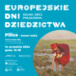 Grafika przedstawia informacje dotyczące Europejskich Dni Dziedzictwa 2024.