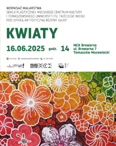 Plakat wystawy "Kwiaty"