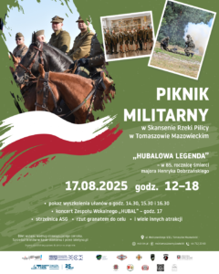 Plakat promujący Piknik Miltarny