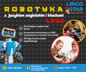 Plakat promujący zajęcia z robotyki