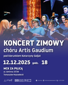Plakat Koncertu Zimowego Chóru Artis Gaudium