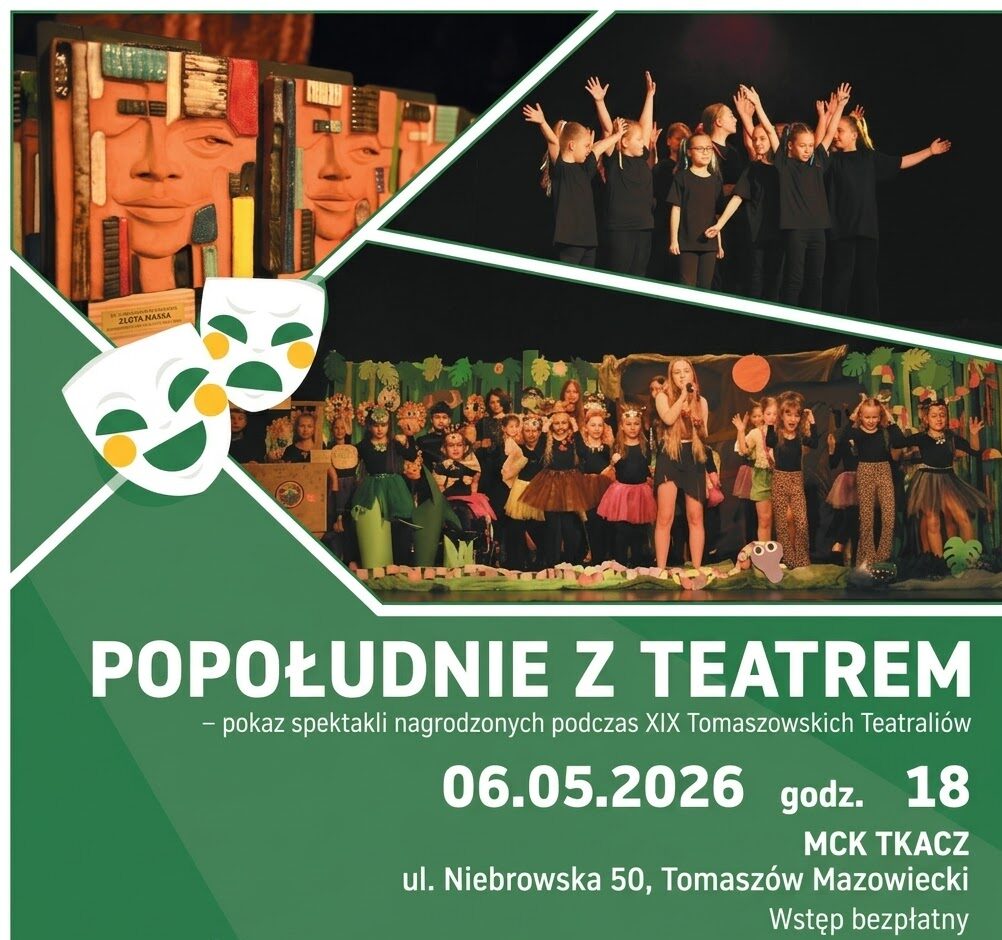Plakat - popołudnie z teatrem