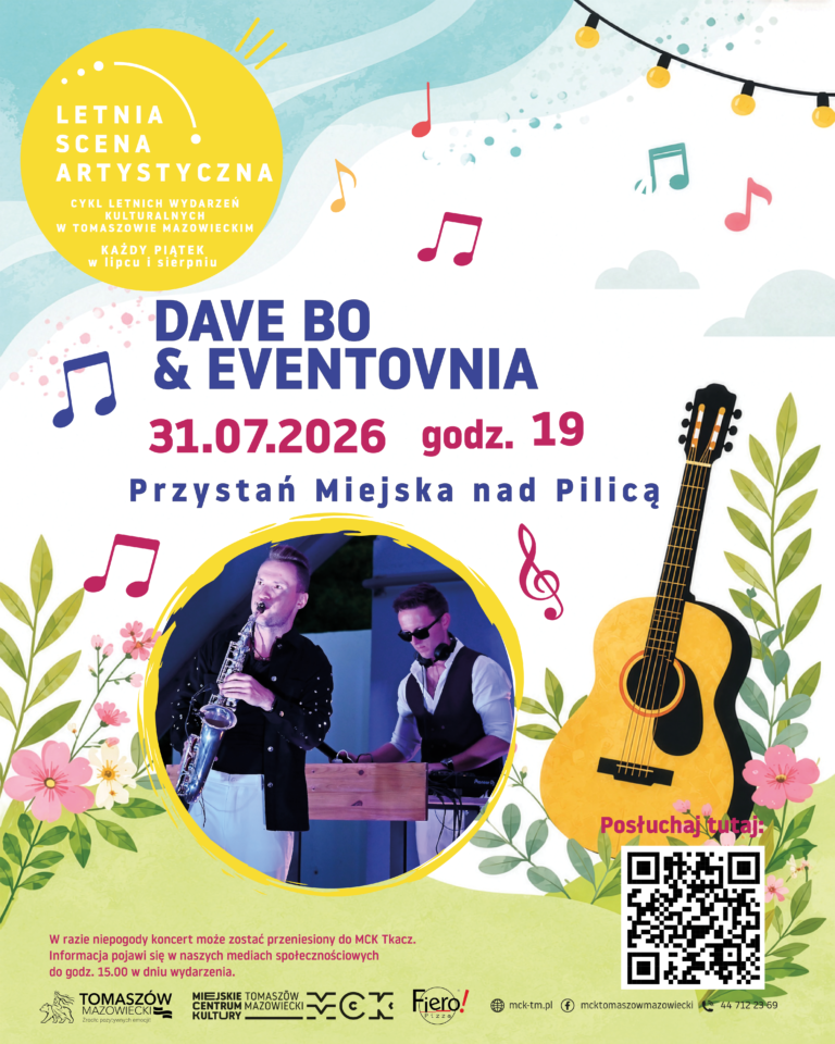 Muzyczny wieczór nad Pilicą z Dave Bo! 